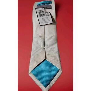 Ted Baker GEO Off White Silk Tie NWT